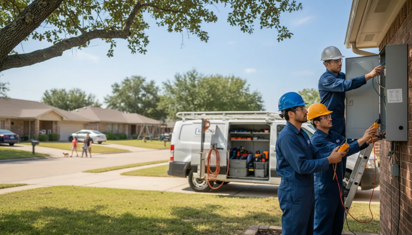 Certified electrician providing emergency electrical services in Farmersburg, IA